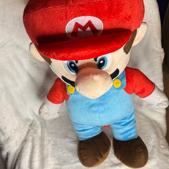 Nintendo Red and Blue Mario Plush Backpack, EUC - Picture 4 of 11